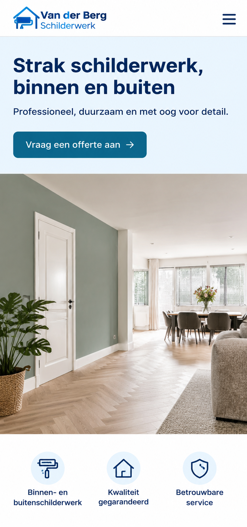 Screenshot voorbeeld schilder
